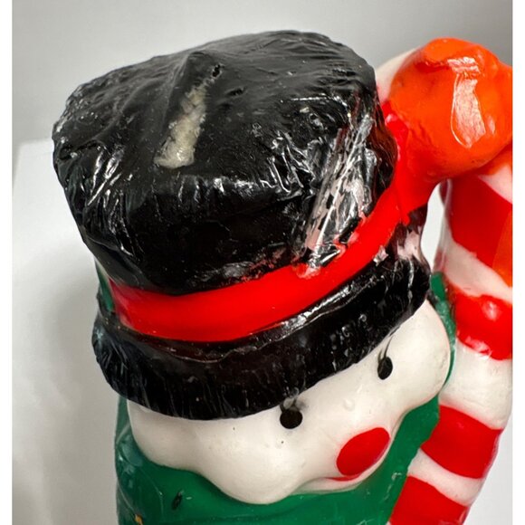 Vintage Snowman Christmas Candle 5" Retro - Picture 7 of 7